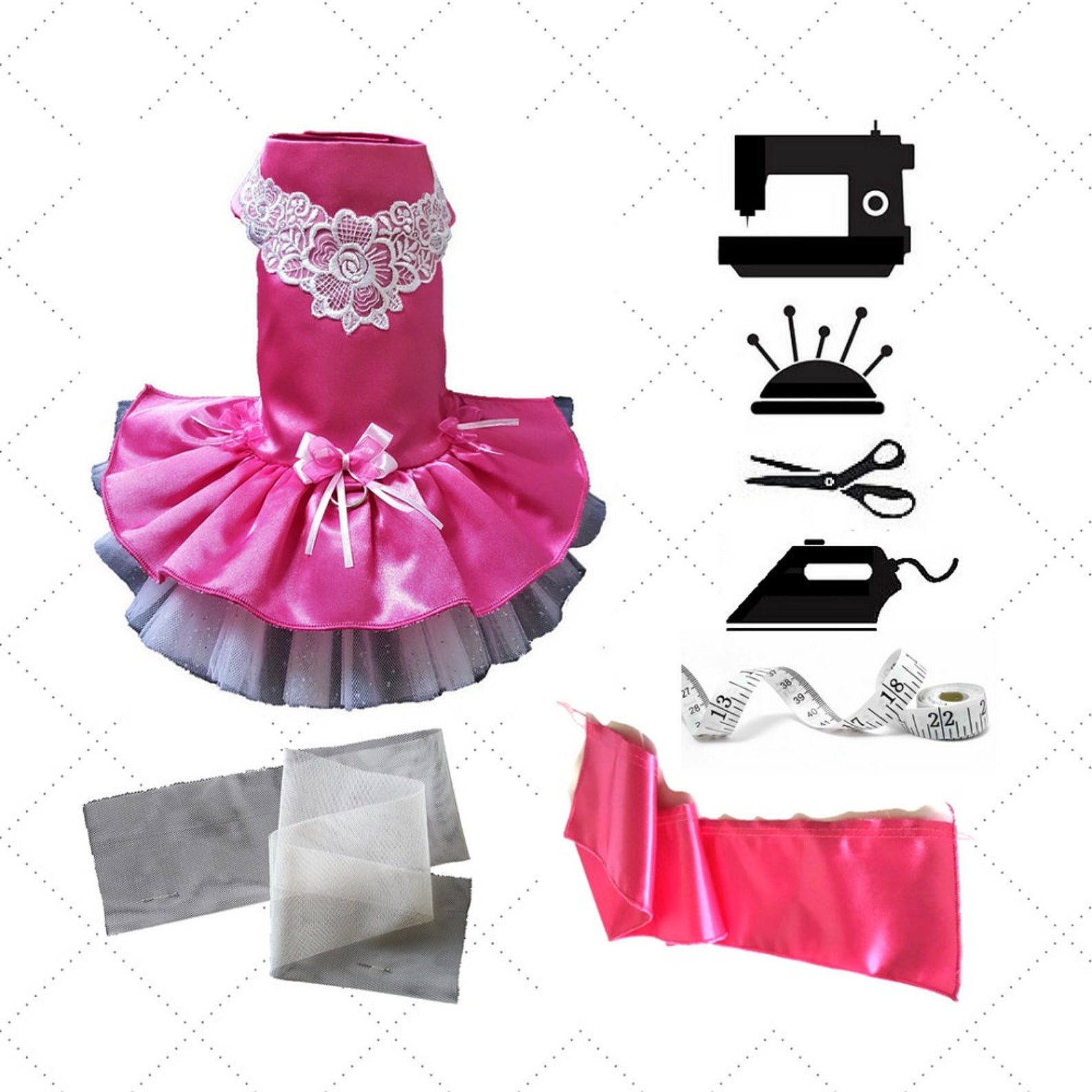 Pattern for Dog Pdf Clothes for Dogs Small Dog Dress Pattern Etsy