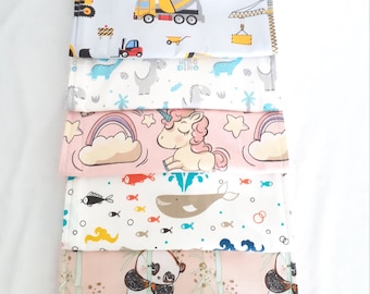 Personalized table napkin, washable canteen napkin for children, different models to choose from