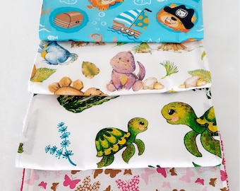 Personalized washable napkin for children, different models to choose from