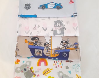 Personalized table napkin, canteen napkin with first name for child, different models to choose from