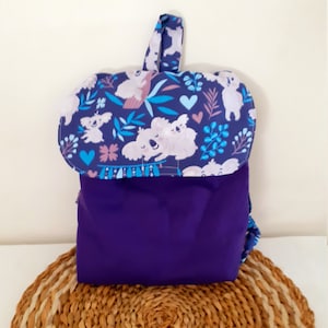 Sac à dos enfant personnalisé ,sac maternelle motifs koalas, sac pour la crèche ou la nounou