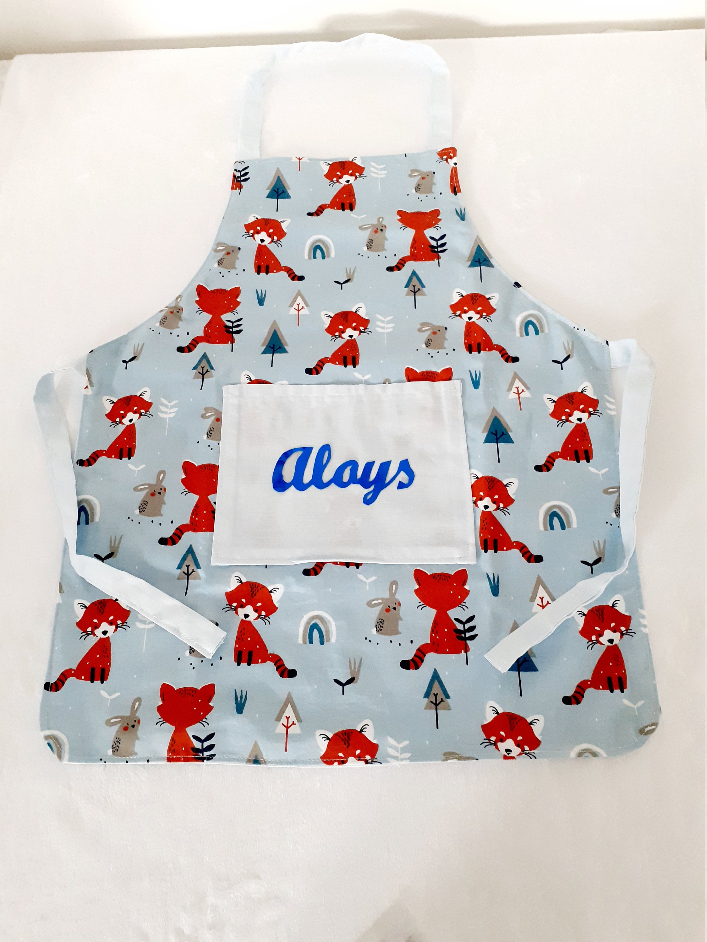 Tablier Pour Enfant Personnalisable Motifs Renards