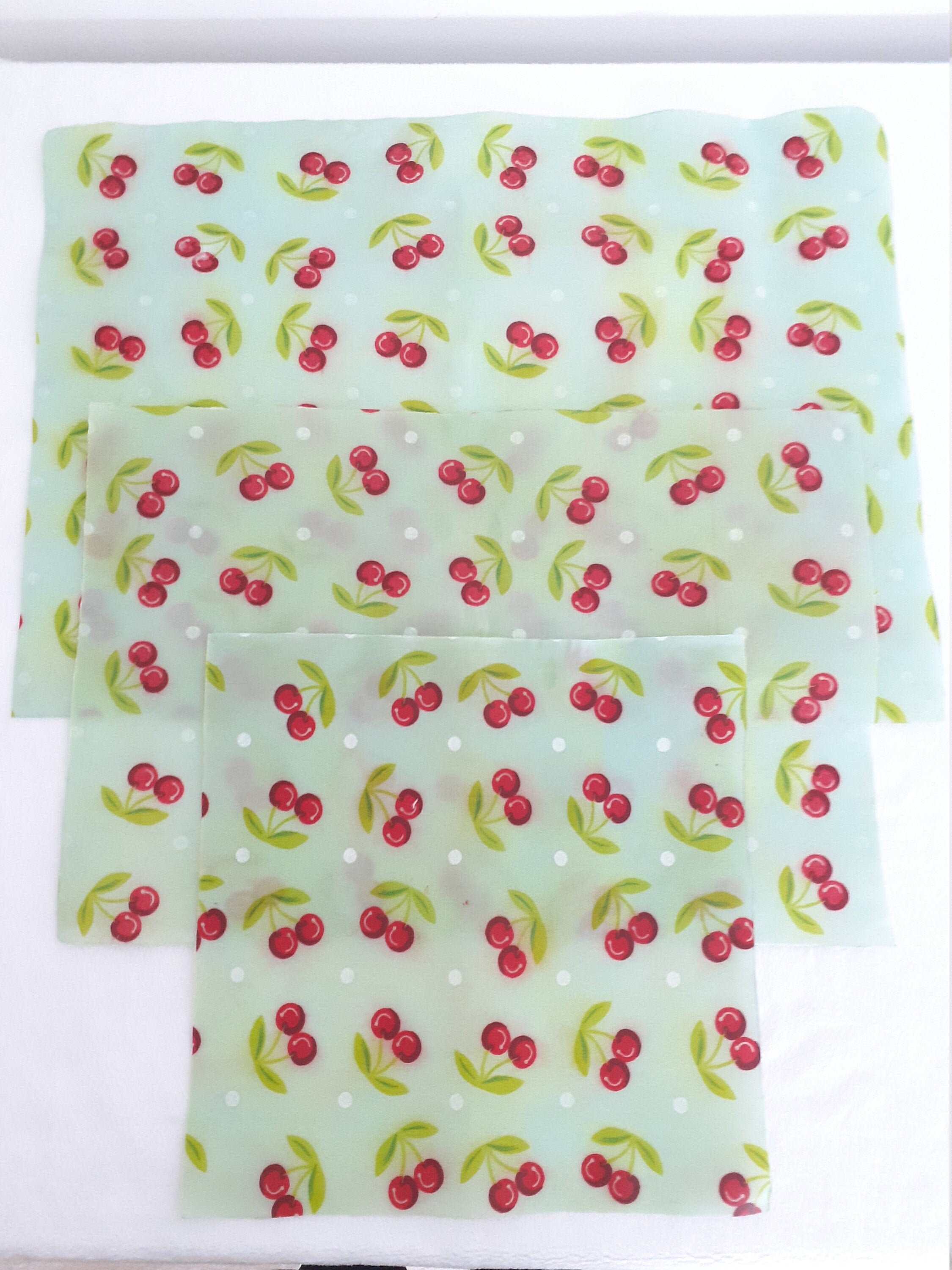 Beewraps, Emballage Alimentaire Réutilisable Motifs Cerises