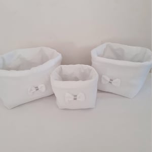 Washable wipes basket, diaper basket, white double gauze storage basket