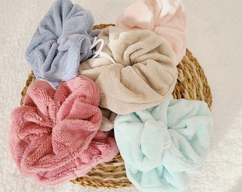 Microesponja de bambú para ducha con forma de flor