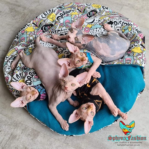 Pocket Cat Sleeping Pod - Cat Bed, Pet Bad, Pet Sleeping Bag, Pest Sleeping Cocoon Cozy Pet Bed, Cozy Cat Bed, Sphynx Fashion, Meadowsphynx