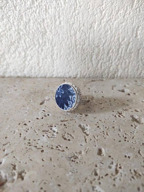 Bague Ancienne En Argent - Taille 51 - Occasion - Style Vintage