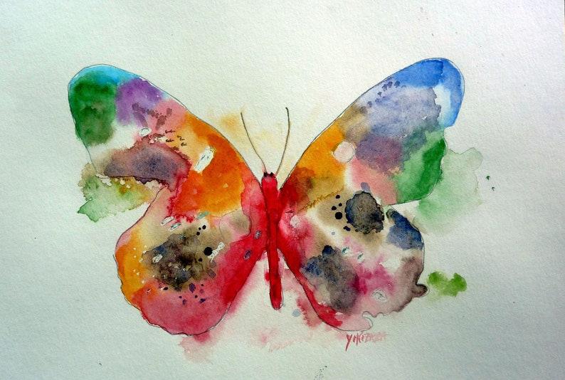 watercolor the beautiful butterfly image 1