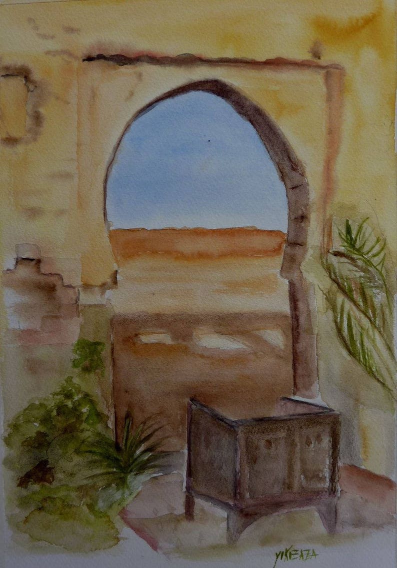 watercolor the door to the desert image 1