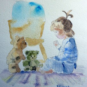 aquarel echte vrienden