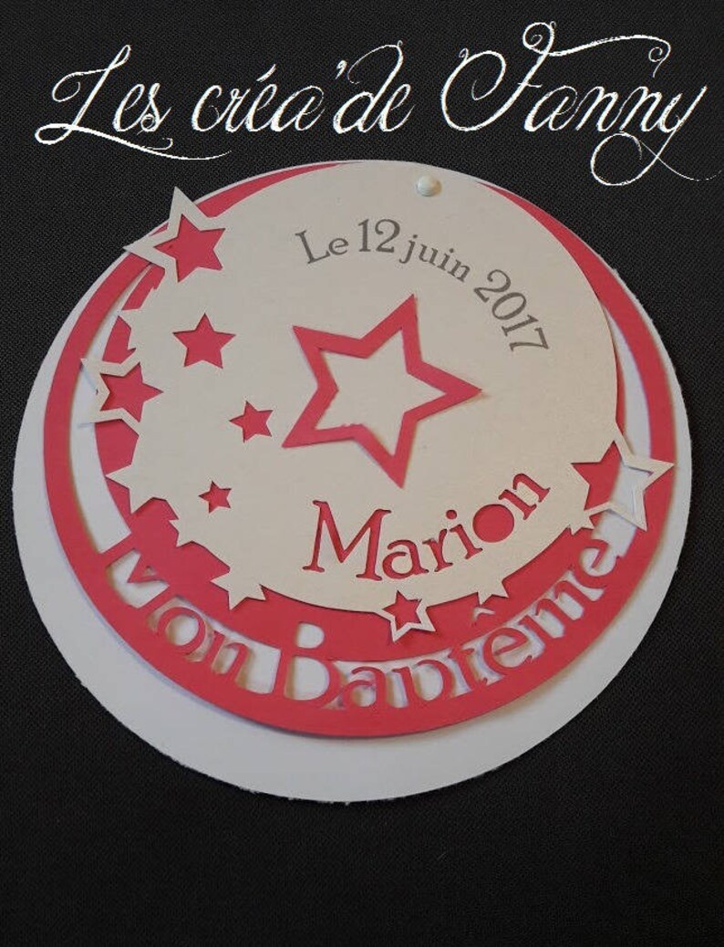 Starry Christening Or Birth Announcements Etsy