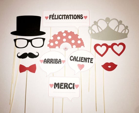 34 Pièces Photobooth Anniversaire 30 Ans - Accessoires Selfie Décoration Fête Cabine Photo
