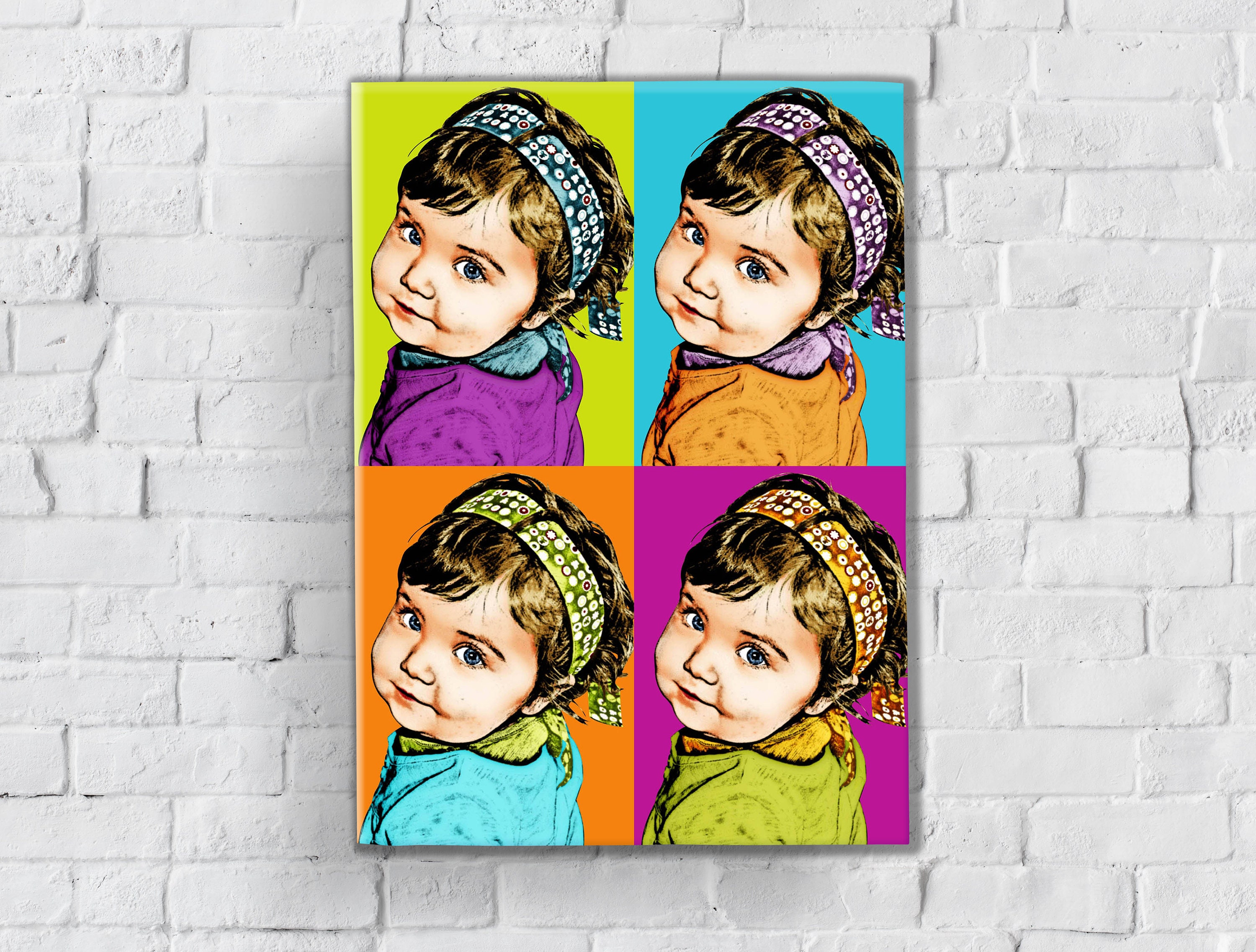 Portrait Personnalisé Façon Pop Art