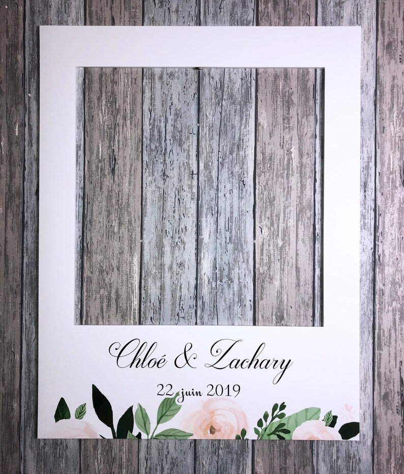Cadre Photobooth mariage 60x75 personnalisable | Etsy