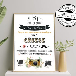 Photobooth poster instructions - digital file to download