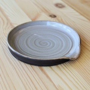 Spoon rest, handmade pottery