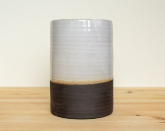 Utensil holder, handmade pottery