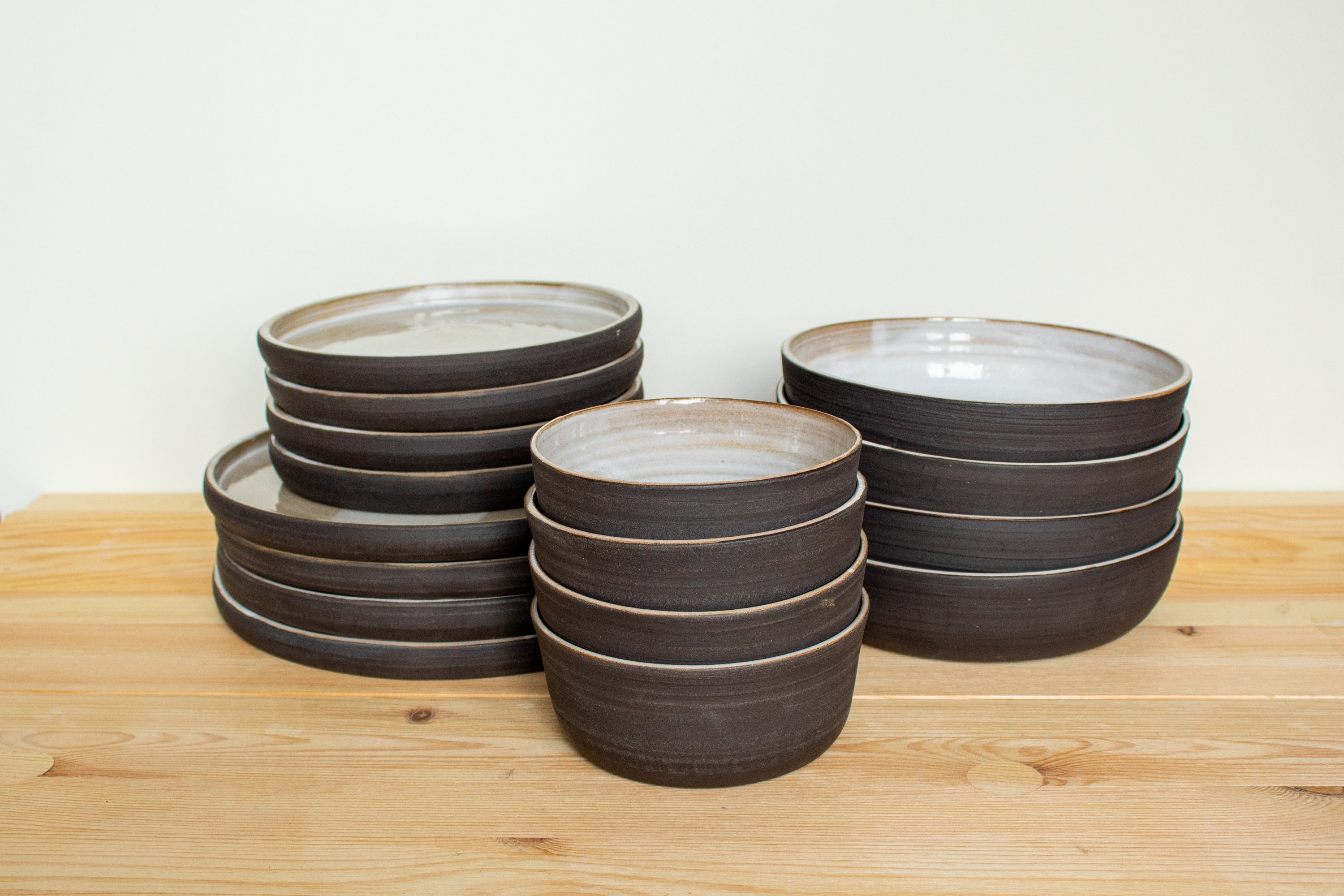 Dinnerware Set for 4 Handmade Pottery Etsy Canada