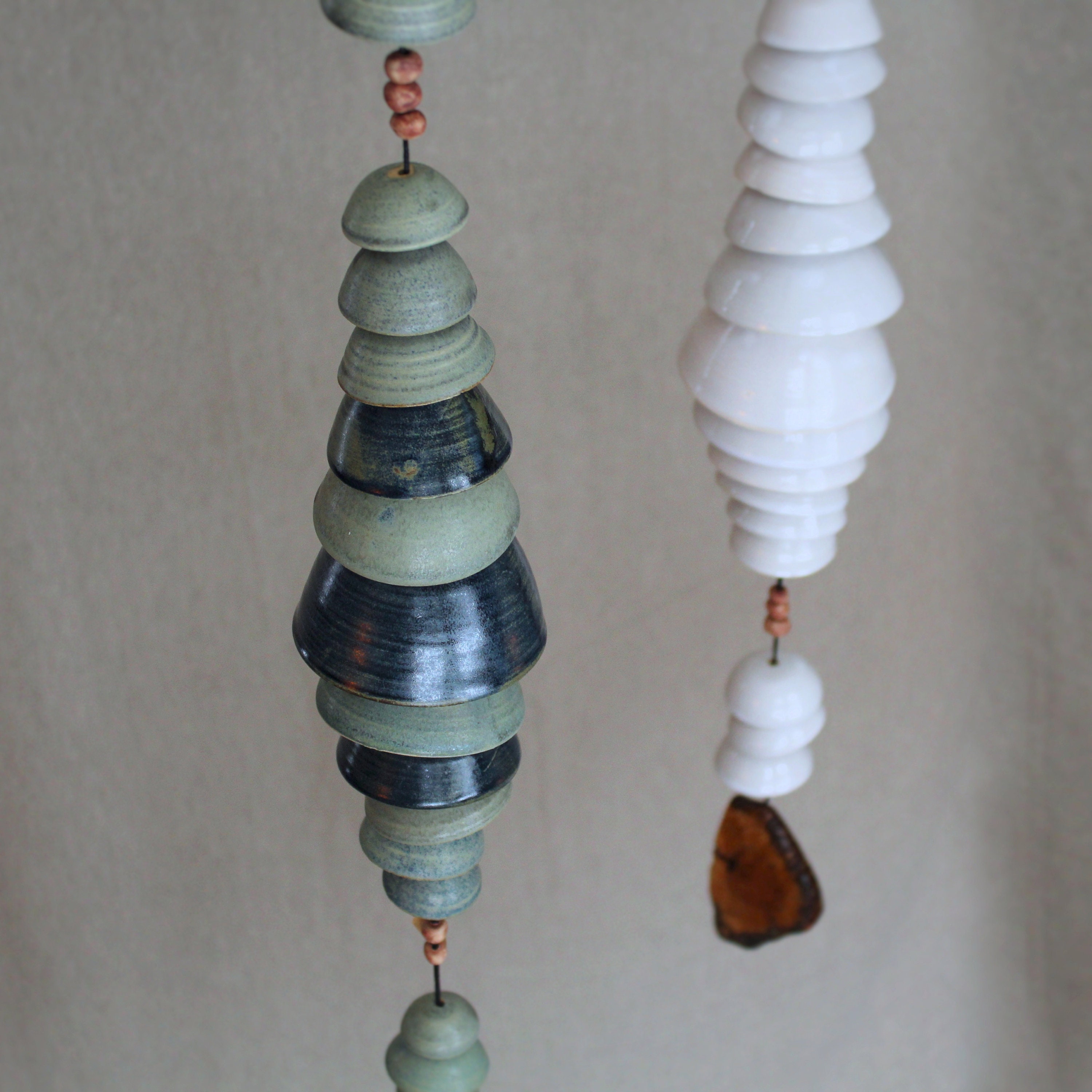 Ceramic wind chime handmade pottery Etsy