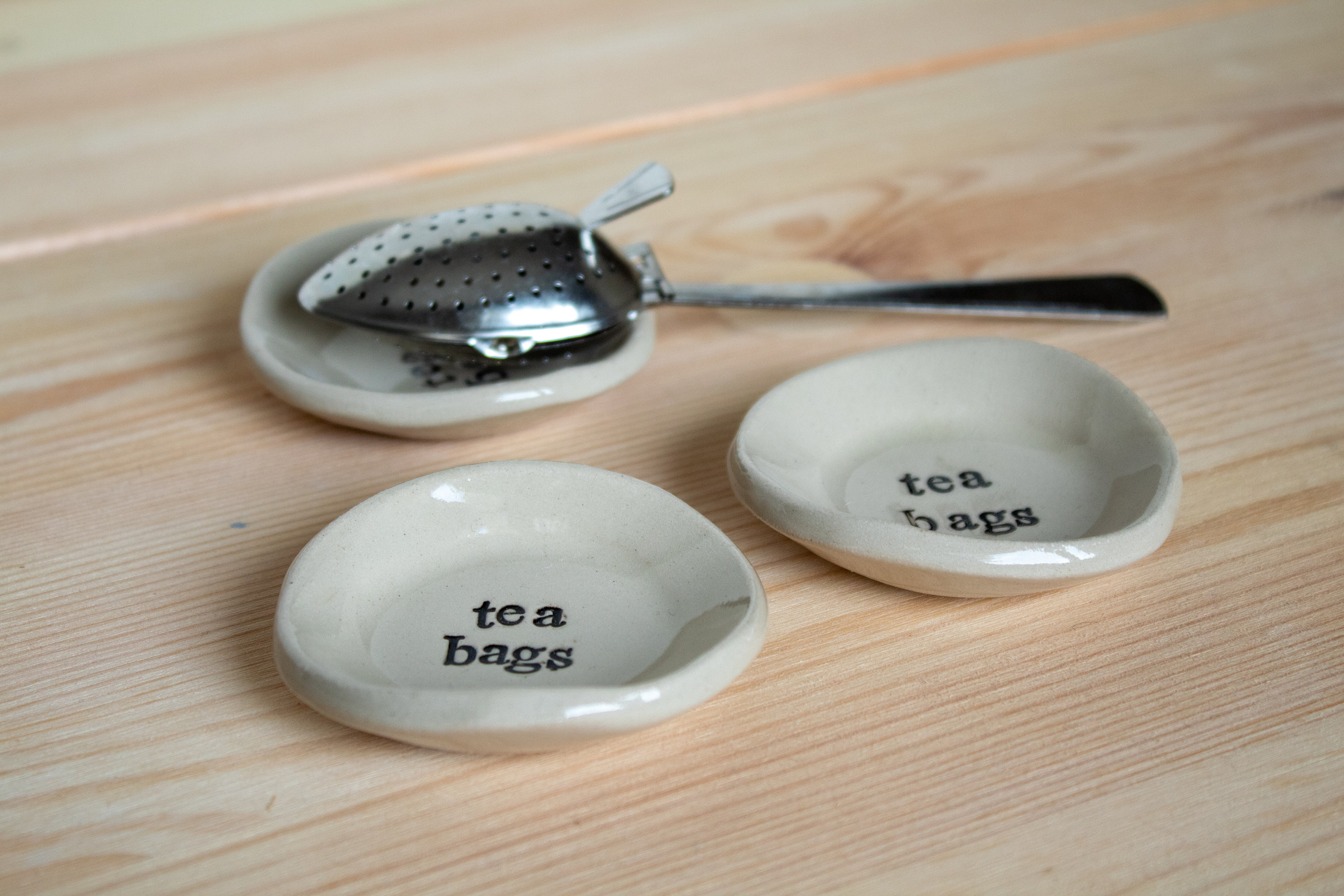 Tea Bag Holder Dish, Tea Bag Caddy, Tea Accessories Gift for Tea