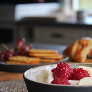 Bol à dessert, bol à céréales, poterie faite à la main image 8