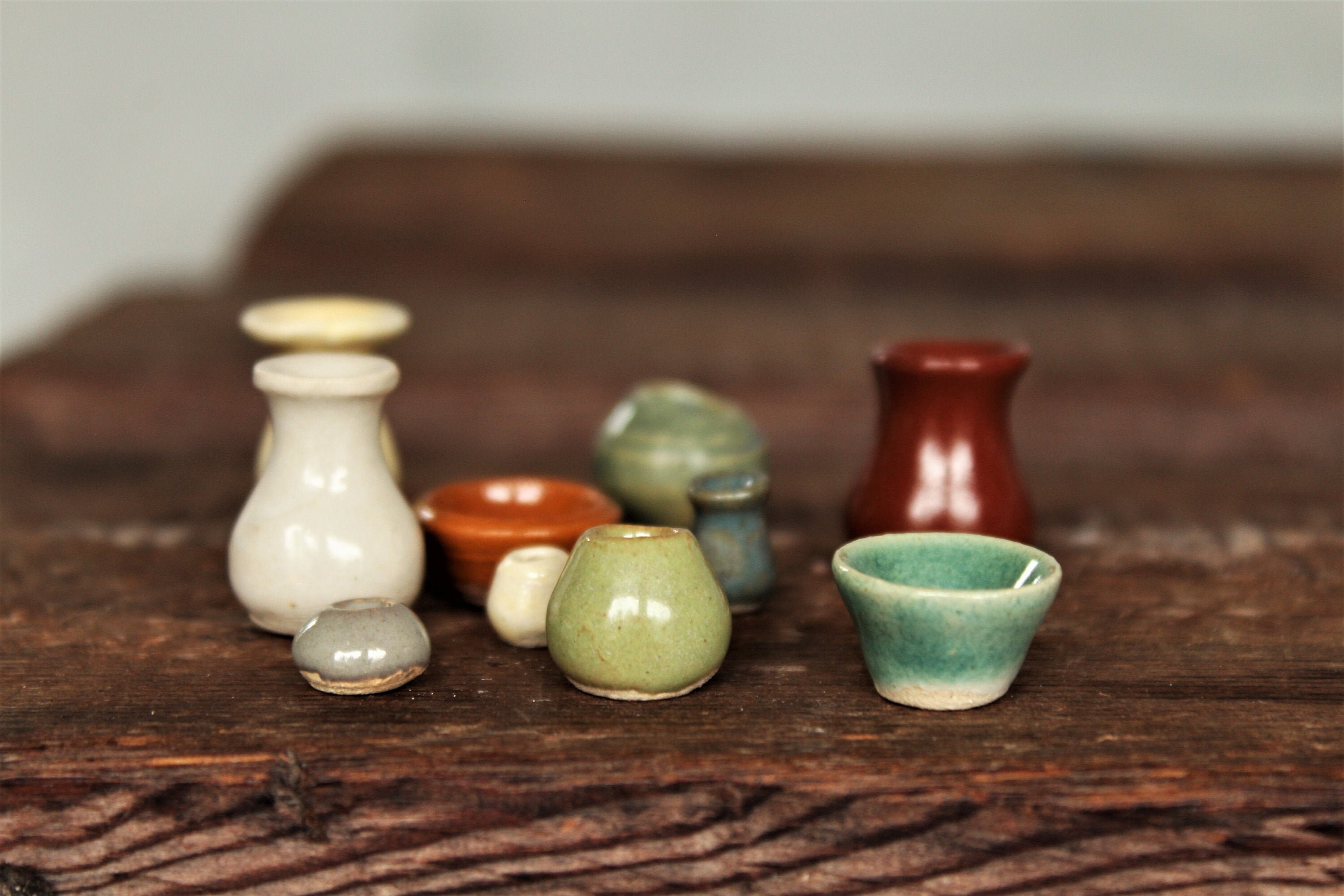 Assortment of Dollhouse miniature pottery handmade Etsy
