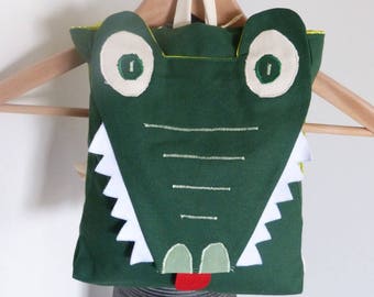 Kindergarten backpack * CROCODILE * adjustable straps
