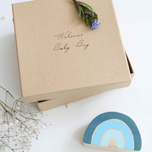 Naturkarton Geschenkbox *Welcome Baby Boy* | NoniKids Berlin