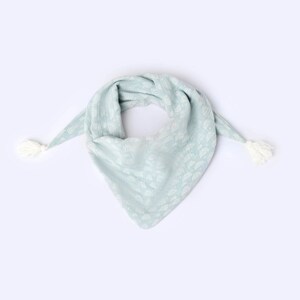 Dreieckschal Kind Musselin Schal *Regenbogen* mint | NoniKids Berlin