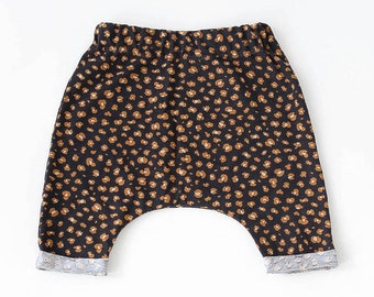 Baby Baggy Hose *Leopard schwarz* Bio Baumwolle | NoniKids Berlin