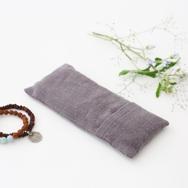 Oreiller pour les yeux Mama Organic Lavender Set de 10 * anthracite * | NoniKids Berlin Relax Yoga Loisirs Cousu à la main