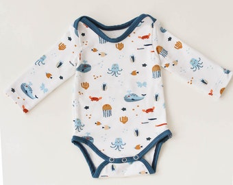 Langarm Baby Body *Wale* Bio Baumwolle | NoniKids Berlin