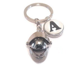 18mm press button motorcycle key holder customised with letter of your choice