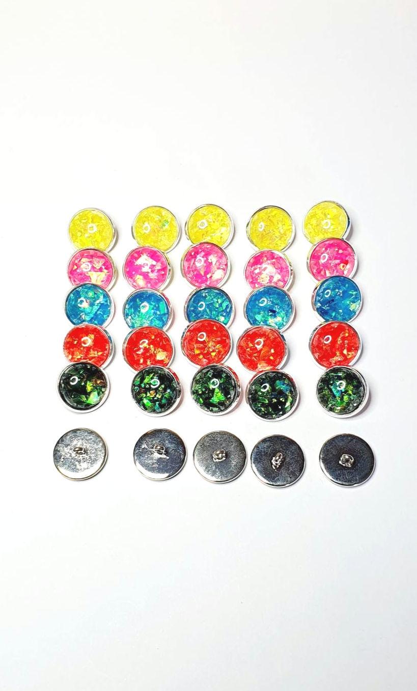 Lot De 50 Boutons étoile Rouge 6 Mm (2 Trous) - Pour Scrapbooking, Couture, Neuf