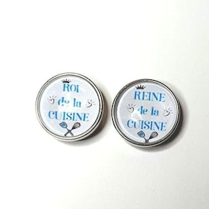 18mm snap button King or Queen of the kitchen of your choice