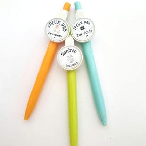 Pencil / ballpoint pen customizable with your photo, image, logo, writing or other with glass cabochon.
