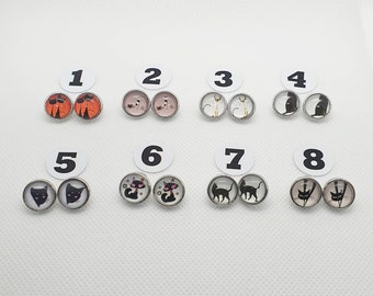 Pair of snap 12mm CHAT snap buttons of your choice