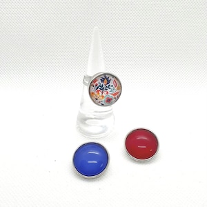 18 mm snäppring med tryckknapp och 3 utbytbara knappar