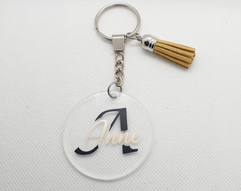 Key ring with customizable first name