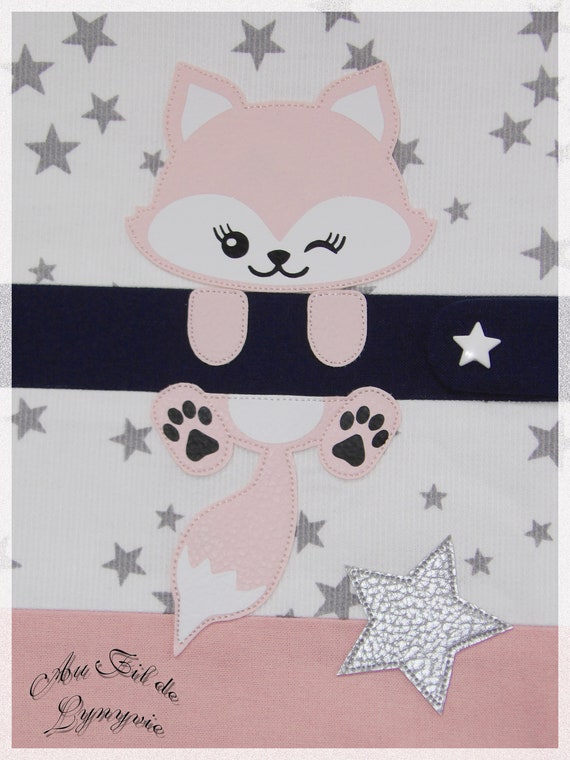 Protege Carnet De Sante Couverture Bebe Fille Petit Renard Etsy