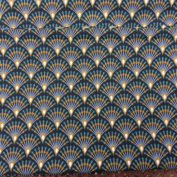 Nappe rectangulaire coton motif japonais 1m47x1m94