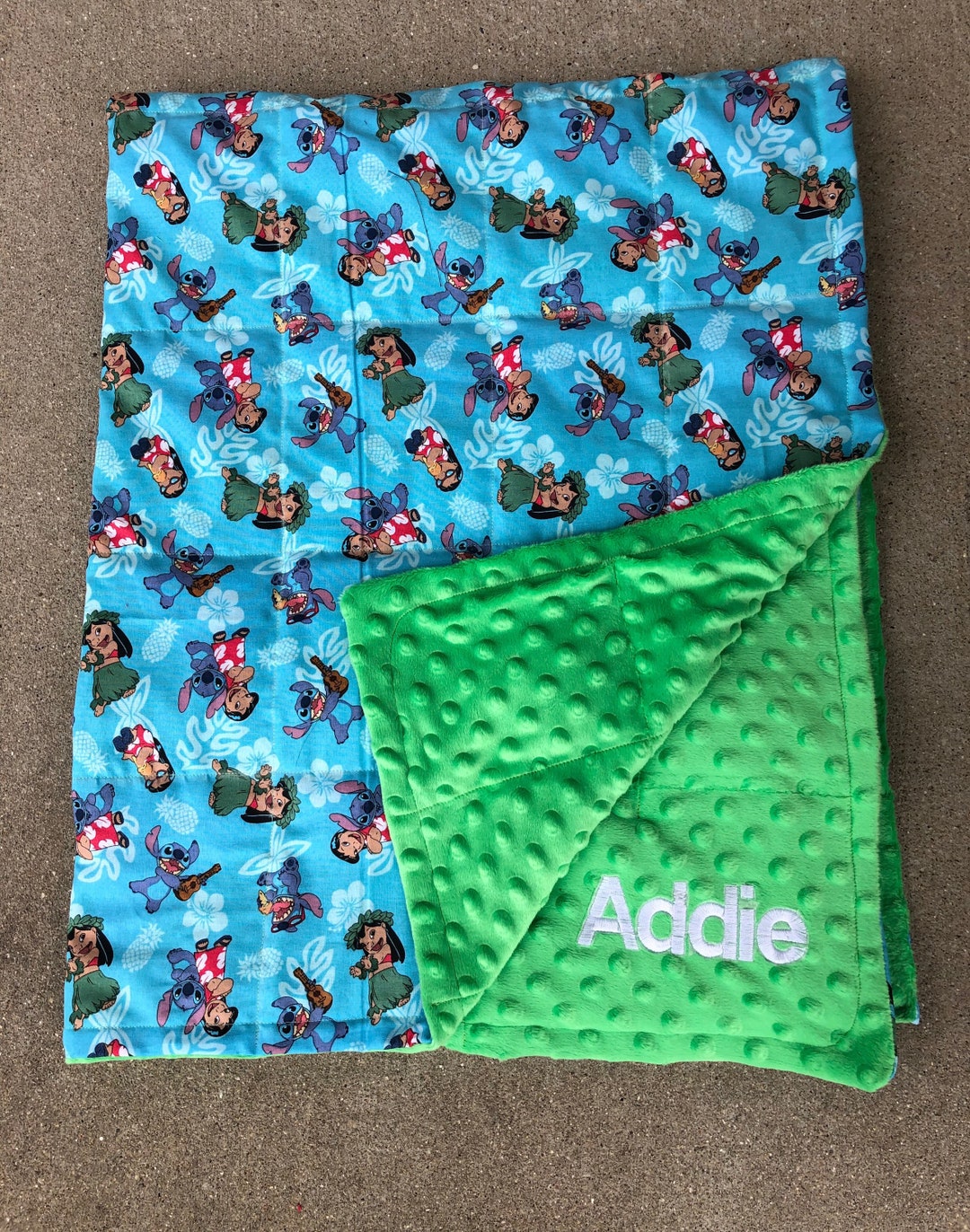 Disney Lilo and Stitch With Minky Fabric. 35X40 and 40X60 Etsy