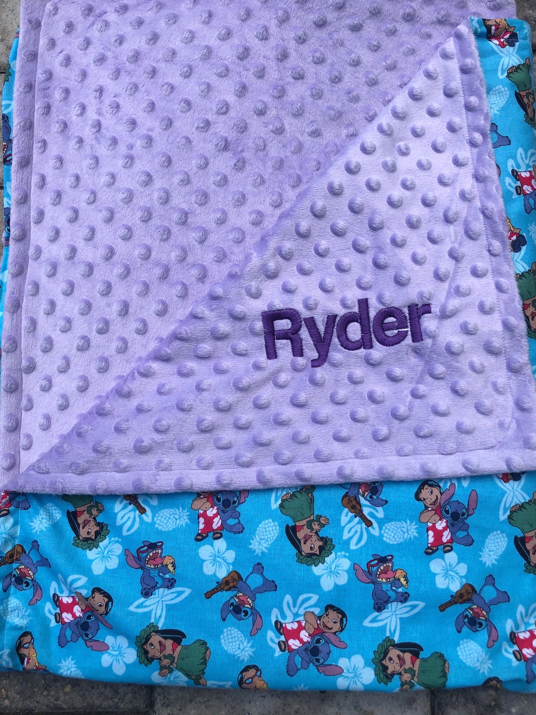 Disney Lilo and Stitch With Minky Fabric. 35X40 Weighted and Etsy