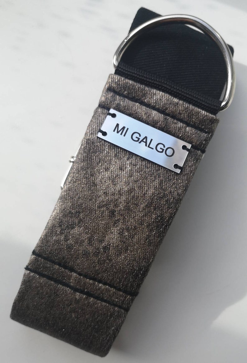Bronze animal printed with black denim