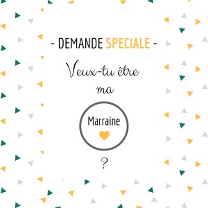 Solicitud especial - Madrina - Tarjeta de anuncio de embarazo para rascar