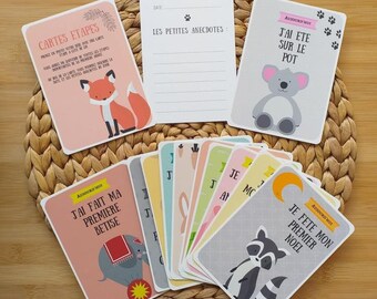 12 Step Cards - Baby's First Times - Animal Theme