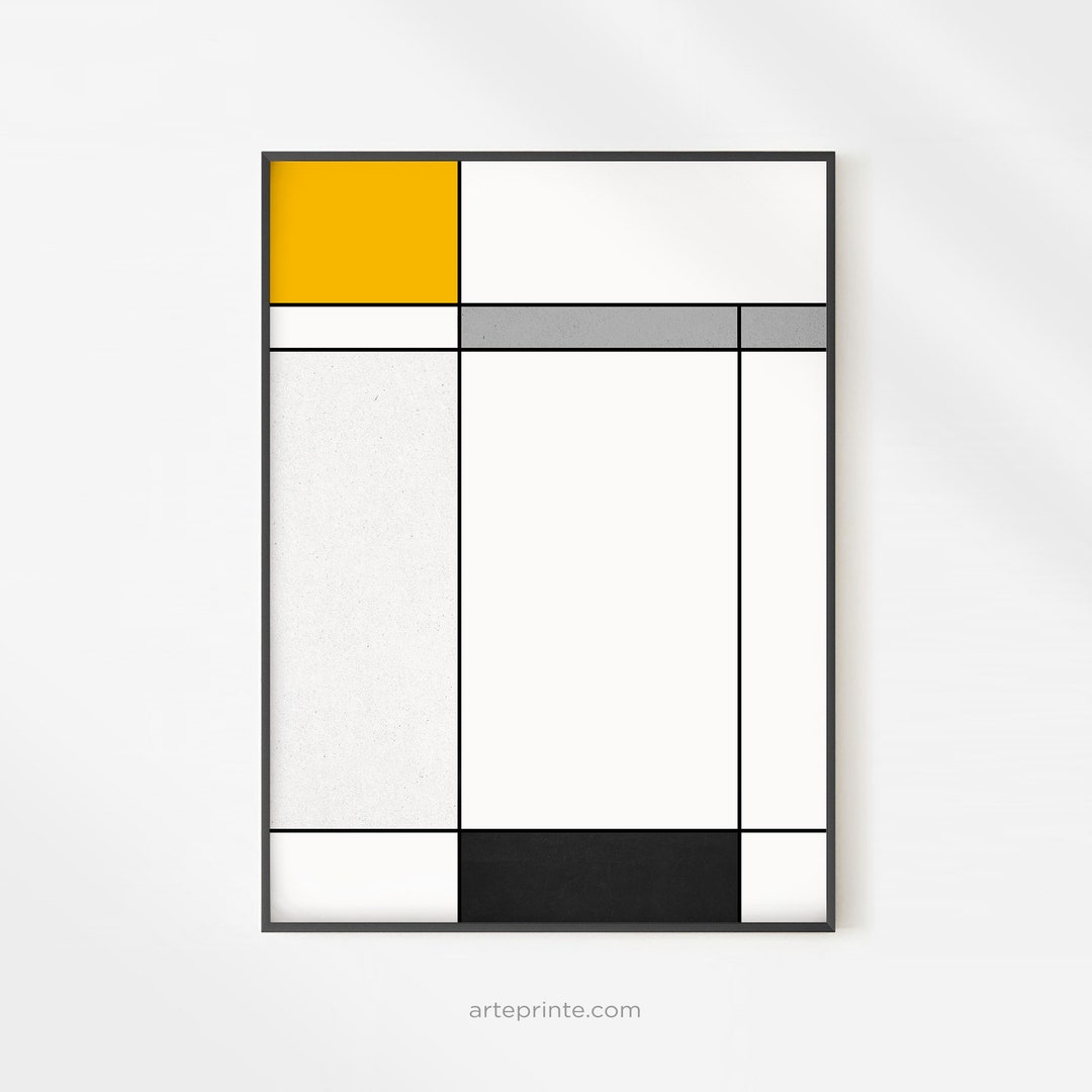 View of Minimalist Geometric Wall Art Downloadable Prints Modernist - Etsy