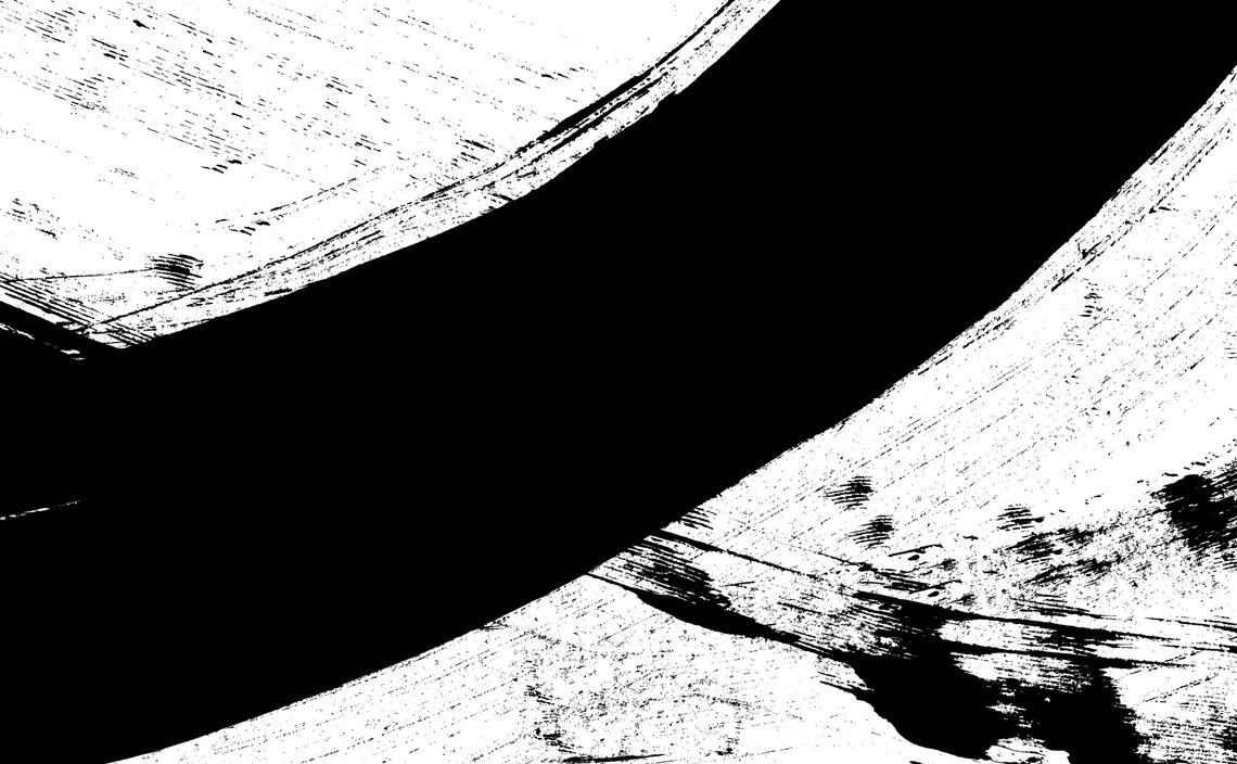 Black and White Abstract Brush Stroke Art Print (digital Download) - Etsy