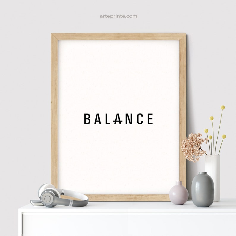 One Word Print Modern Minimalist Typography Wall Art Etsy
