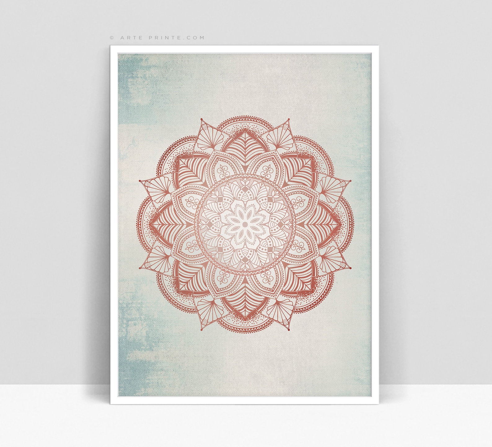 MANDALA POSTER SET of 2 Prints Printable Wall Art. Vintage - Etsy